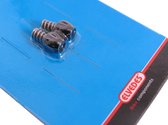 kabelstelbouten met veer M5 aluminium zwart 2 stuks