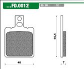 Schijfremblok newfren fd0012 aprilia rs5