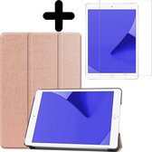 Housse iPad 10.2 (2019) Housse iPad 7 + Housse de protection d'écran - Or rose