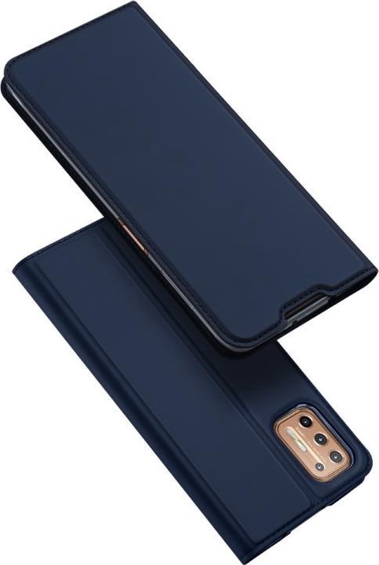 Luxe blauw agenda wallet hoesje Motorola Moto G9 Plus | bol