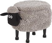 Beliani SHEEP - Hocker - grijs - polyester