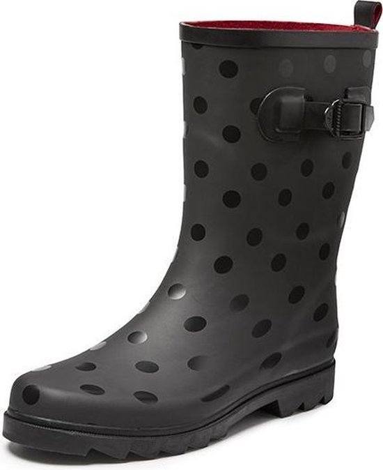 Regenlaars Gevavi Boots | Anna Dameslaars Rubber | Maat 36 | Zwart