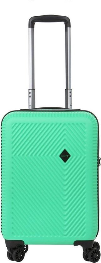 CarryOn Connect Handbagagekoffer - TSA Handbagage 55cm met Organiservakken - Dubbele wielen - Groen - CarryOn