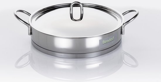 Casserole Inox 26cm - Acier 18/10 Pour Induction | Basse Et Robuste