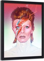 Foto in frame , David Bowie , Zanger , 70x100cm , multikleur , Premium print
