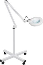 Maclean Energy MCE152 cosmetische loeplamp LED vergrootlamp op rolstatief