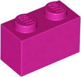 LEGO 3004 Steen 1x2 Magenta (100 stuks)