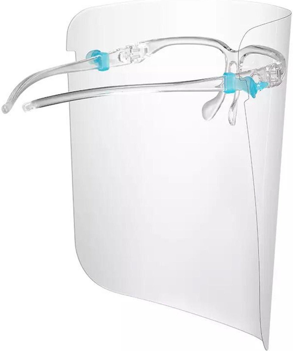 Spatmasker Gezichtscherm - Beschermkap - Transparant - 5 Stuks