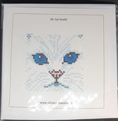 Diamond painting kaart katten hoofd (66)