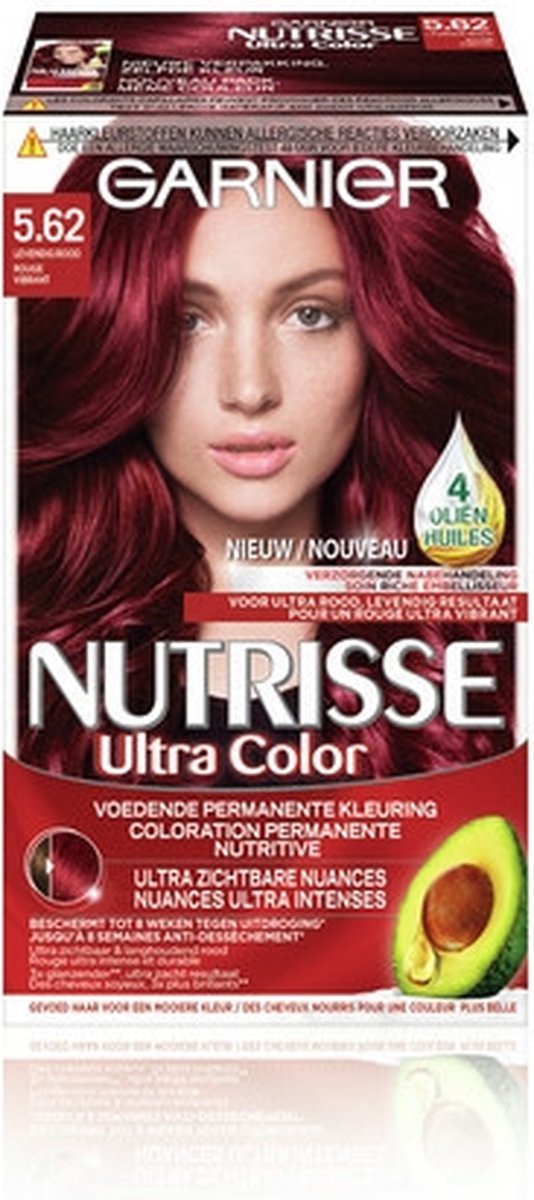 Nutrisse Ultra Color 5.62 - Levendig Rood Haarverf | bol.com