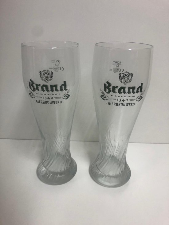 Brand Weizen - Bierglazen - 50cl - glas - 2 stuks | bol.com