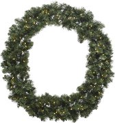 Couronne de Noël Imperial - Diamètre 60 cm - 50 lumières LED chaudes - 200 Branches - Sur piles