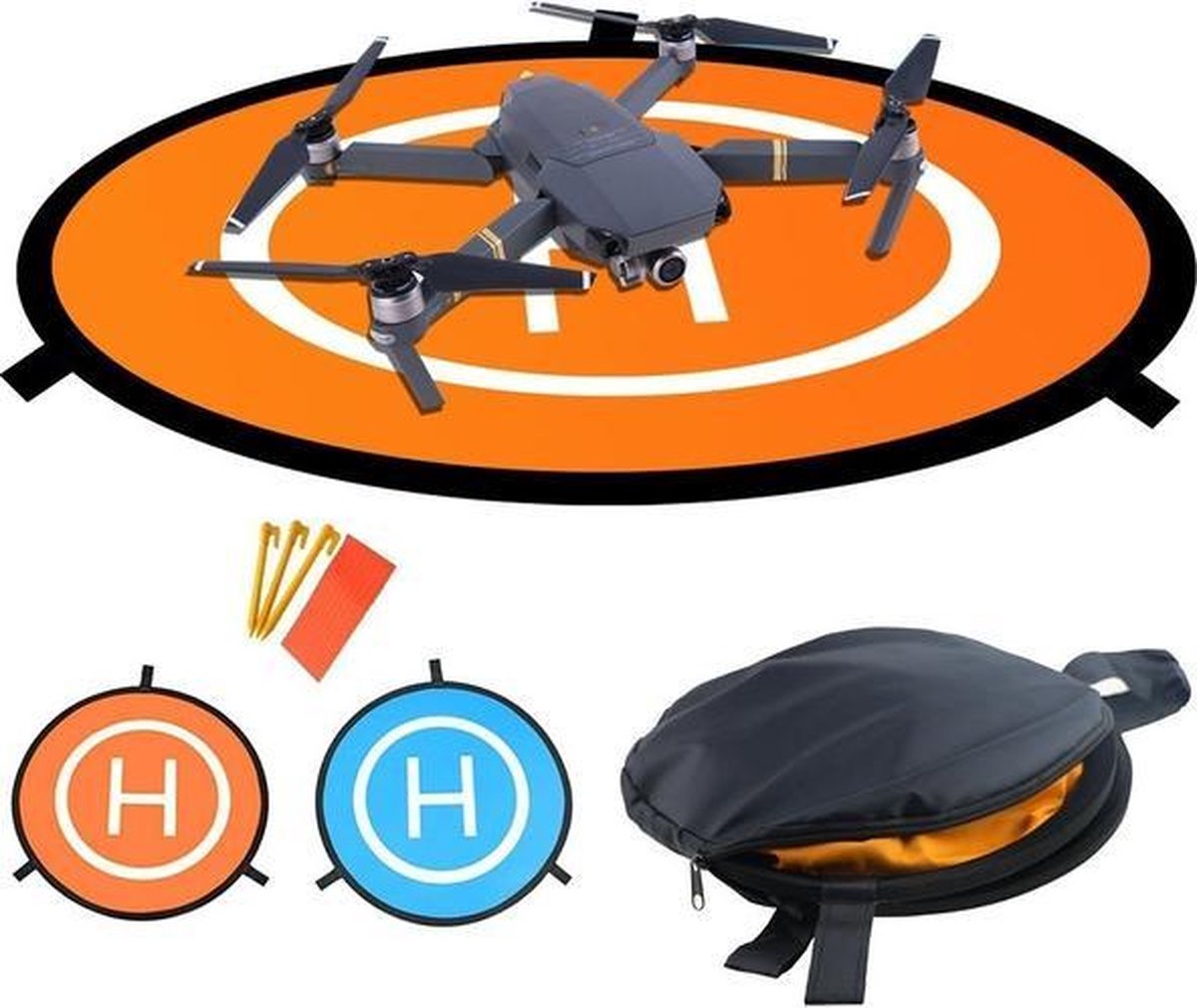 Opvouwbaar landingpad voor drone 75cm - droneplatform - drone accessoires - veilig landen drone