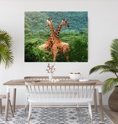 JDBOS ® Schilderen op nummer Volwassenen met frame (hout) - Giraffe in het wild - Verven volwassenen - 40x50 cm