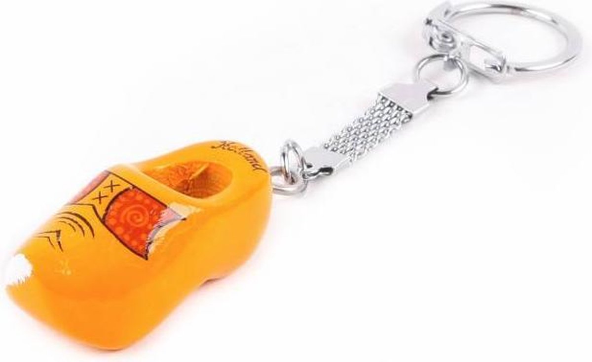 Sleutelhanger Klomp Enkel Holland Boerengeel 4 Cm - Souvenir