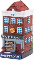 Polystone Huisje Waffle Shop Amsterdam - Souvenir