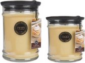 BRIGEWATER kaars vanilla Cream Geurkaars set van 2 Klein & Groot