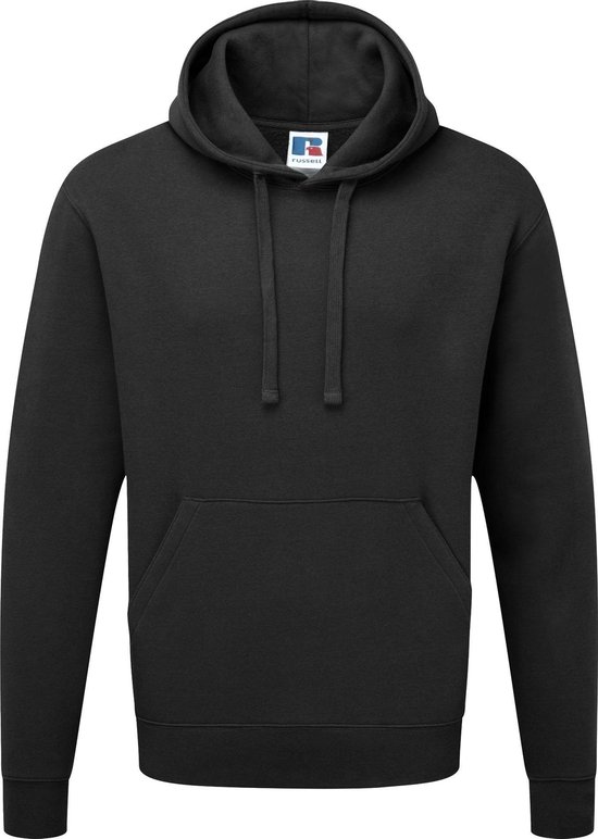 Russell Heren Authentieke Hooded Sweatshirt / Hoodie (Zwart)