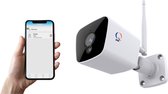 Beveiligingscamera wifi starlight 2MP, bewakingscamera kan achter glas