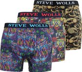 Steve Wolls® - Boxershorts - 3 Pack - Maat L - Set 02
