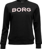 Björn Borg dames crew neck sweater BB logo - zwart - maat 42