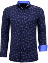 Getailleerde Heren Overhemden - 3074 - Navy