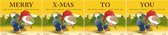 La Chouffe Bieretiketten ‘Merry X-mas To You’ (4 stuks) - Stickers - Kerstmis - Kerstcadeau