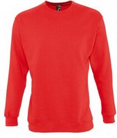 SOLS Heren Supreme Plain Cotton Rich Sweatshirt (Rood)