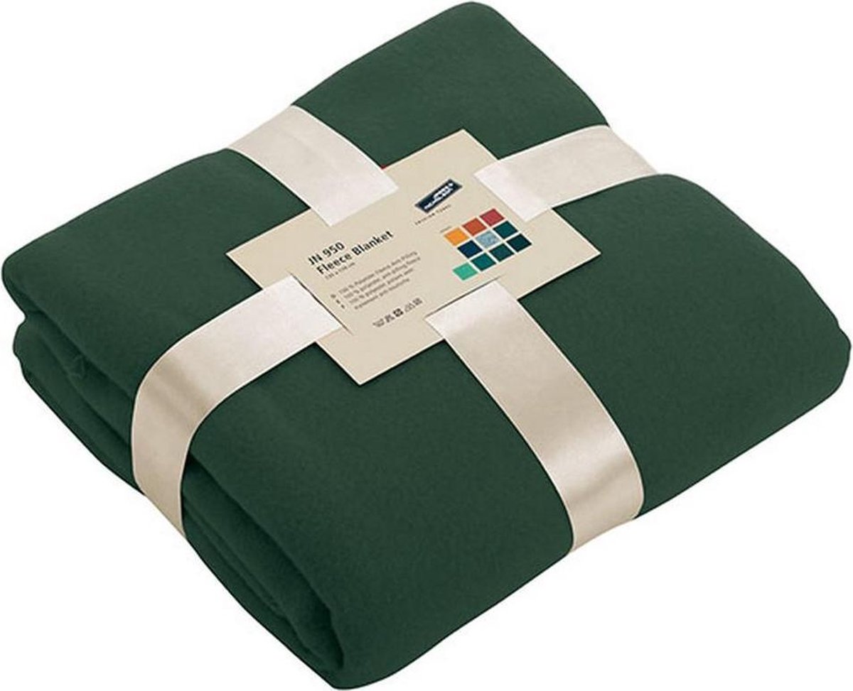 James & Nicholson James and Nicholson Luxe Fleece Deken (Donkergroen)