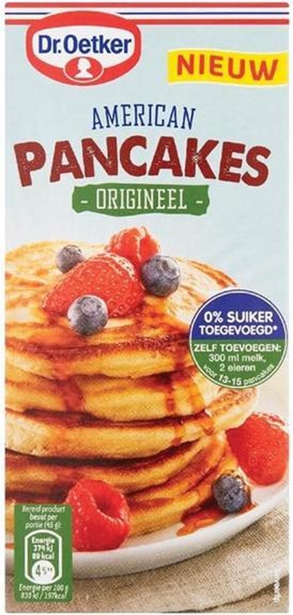 Dr. Oetker Bakmix American Pancakes Origineel 3 x 300 gram 