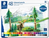Crayons de couleur Staedtler - coffret métallique 48 pièces