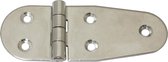 Staartscharnier - 160x40x2 - Rvs 304 - Knoop boven