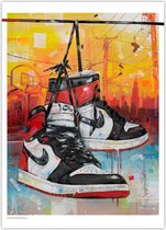 Air Jordan 1 Retro High ‘Black toe’ poster (50x70cm)