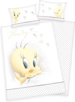 Ledikant Dekbedovertrek Looney Tunes -100 x 135 cm - Tweety -Bugs Bunny