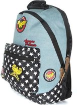 Bol.com DC COMICS - DENIM PATCH BACKPACK - MULTICOLOR aanbieding