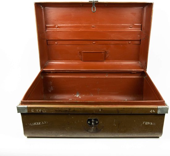 Aardappelen idee faillissement Vintage Koffer van IJzer - Oude Metalen Reis Koffers | bol.com
