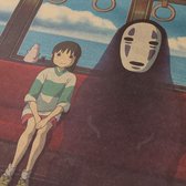 Spirited Away Kaonashi No-Face Anime Vintage Poster 51x36