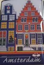 Stormaansteker - Grachtenpanden - Amsterdam - 6 x 3.8 x 1 cm - Navulbaar