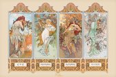 Pyramid Mucha 4 Seasons  Poster - 91,5x61cm