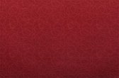 Jacquard Geweven Gecoat Luxe Tafellaken - Tafelzeil - Tafelkleed – Bordeaux - Rood - Cirkels - Rechthoekig - 140 cm x 400 cm