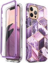 Supcase Apple iPhone 12 Pro Max Cosmo Hoesje Marble Purple