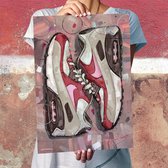 Poster - Nike Air Max Bacon - 70 X 50 Cm - Multicolor