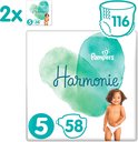 Pampers Harmonie / Pure Maat 5 (11kg+) 116 Luiers