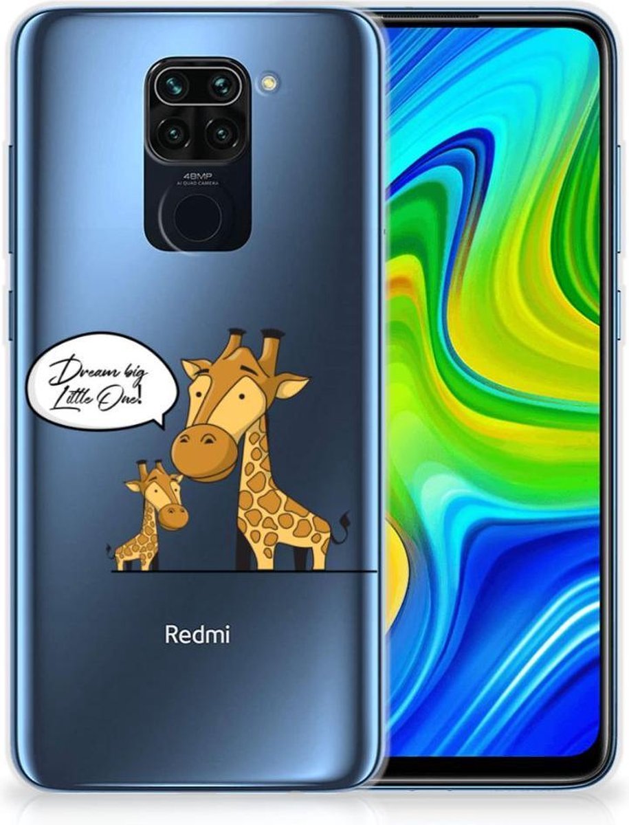 Xiaomi Redmi Note9 Telefoonhoesje met Naam Giraffe