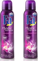 FA Deodorant Mystic Moments - 48H Protection 0% Aluminium Salt - Passion Flower - 150ML x 2