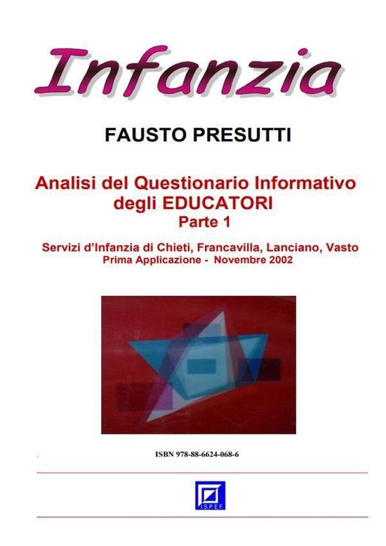 Analisi del Questionario Informativo degli EDUCATORI Parte 1 - cover