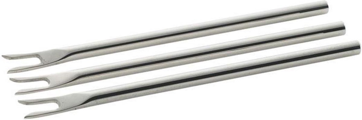 Eva Trio - Serveervork 11 cm Set van 3 Stuks - Zilver - Roestvast Staal