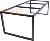 Frame Open-dichte poot| 250x100 | Koker 40x40| Ongelakt| Industrieel Tafelonderstel