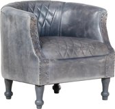 Fauteuil Geitenleer (Incl LW anti kras viltjes) Loungestoel - kruipstoel - Relax stoel - Chill stoel - Lounge Bankje - Lounge Fauteuil