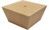 Pied de meuble trapézoïdal en bois 5 cm